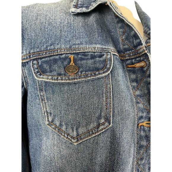 PACSUN Denim Jean Jacket Women Size Small Large Pockets 100% Cotton - Picture 5 of 11